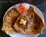 A picture of step 7 of Paneer Bhurji Paratha.