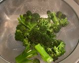 A picture of step 2 of Boiled purple sprouting broccoli with ginger and soy sauce in 5 mins.