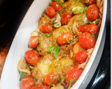 Foto del paso 2 de la receta: Pollo jugoso con burrata y tomates cherry en salsa balsámica