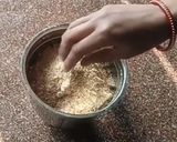 A picture of step 3 of Jeggery til peanut laddu.