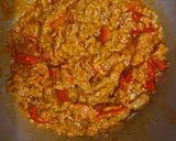 A picture of step 3 of Tuna, Red Bell Pepper, Onion, and Hard-Boiled Egg Empanada.