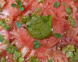 Une image de l'étape 6 de 🍅 Carpaccio de tomates au pesto.