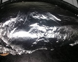 Foto del paso 4 de la receta: Tortuguita rellena al horno con puré de papas cremoso!