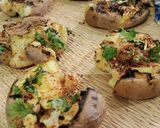 A picture of step 7 of Smashed Potatoes.