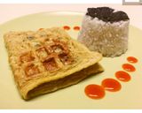 รูปขั้นตอนการทำที่ 5 ของ 🍳ไข่เจียววาฟเฟิลข้าวโอ๊ตสาหร่าย🍙