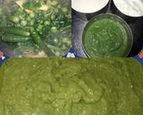 A picture of step 1 of Tricolour dhokla.