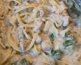Tejszínes-csirkés tészta spárgával 🍲🍽 recept fázis 3 fotója