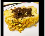 A picture of step 3 of 3 ingredients Chocolate egg sandwich.