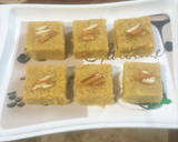 बादामी सूजी बर्फी (Badami suji barfi recipe in hindi) रेसिपी चरण 5 फोटो