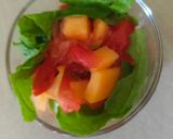 Une image de l'étape 4 de Verrine Melon Pamplemousse Menthe.