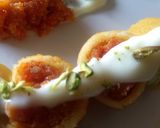 A picture of step 4 of Spiced custard carrot halwa roll.