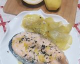 Foto del passaggio 4 della ricetta Salmone con Patate in Friggitrice ad Aria