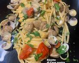 A picture of step 7 of Linguine with Clams (Lupini).