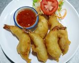 รูปขั้นตอนการทำที่ 5 ของ กุ้งชุบแป้งทอด