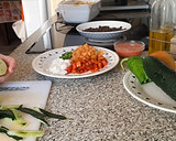 Foto del paso 6 de la receta: Ensalada de Lentejas aliñada con Gazpacho de Cerezas