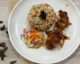 Foto langkah ke 7 dari resep Nasi Hujan Panas Khas Malaysia.