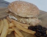 A picture of step 6 of Zinger burger.