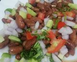 A picture of step 4 of Chatpata Rajma Salad.