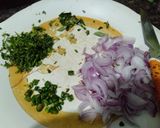 A picture of step 1 of Besan Bhajiya (Chickpea Flour Fritters).