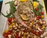 Spatchcock Herb of Provence Chicken w Lemon and vegetables (easy sheet pan dinner)