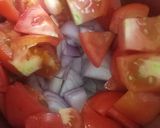 A picture of step 1 of Matar Paneer.