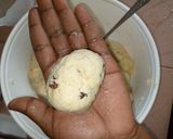 A picture of step 7 of Maize flour fruit biscuit.