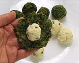 A picture of step 8 of Stuffed Palak kofta curry.