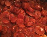 Foto del paso 2 de la receta: Spaghetti con salsa y salchichas