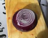 Une image de l'étape 3 de Salade de tomates et courgettes à l'oignon rouge et jambon blanc sauce melfor.