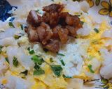Hình bước làm 3 của món Bánh phở chiên trứng