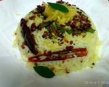 A picture of step 5 of Aam puliogara.