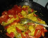 A picture of step 2 of Karachi's special chicken karahi.