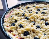 A picture of step 5 of Budget Blueberry Crumble Tart.