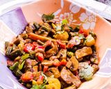 A picture of step 4 of Mixed vegetables with mushrooms.