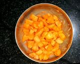 A picture of step 2 of Aloo Palak.