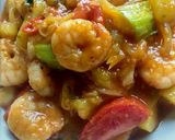 Foto langkah ke 6 dari resep Udang Pedas Manis.