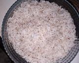A picture of step 1 of Coconut Laddooooo.