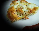 A picture of step 4 of Chicken Tikka pizza on stove 😋 #ramadankitayari.