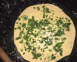 A picture of step 4 of Green chilli and garlic laccha paratha.