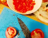 Pas rețetă Bruschete cu roșii, mozzarella și prosciutto crudo 2 fotografie