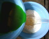 Foto langkah ke 4 dari resep Bolu Kukus Mekar Pandan (No Mixer 1 Telur).
