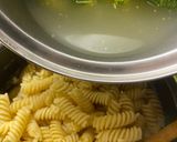 A picture of step 3 of —Alfredo pasta MY WAY— mainly with cottage cheese and broccoli 🥦😊✌🏽.