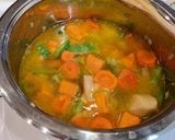 Foto del paso 4 de la receta Crema de boniatos, zanahorias y judías verdes
