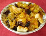A picture of step 4 of Seeraga samba kesari bath.