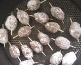 A picture of step 6 of Kabab Lollipops.