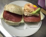 饅頭夾火腿蛋(超簡單）的食譜步驟2照片