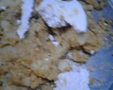 A picture of step 2 of Besan sev with bread pakora.