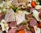 A picture of step 9 of Instant Pot New England Boil.