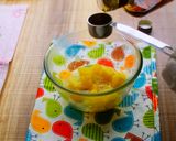 A picture of step 3 of Chewy Baked Custard / Strawberry and Pineapple Clafoutis.