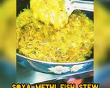 A picture of step 2 of Soya methi Tomato fish stew.